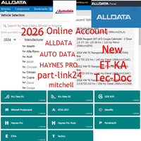 2026 Online Account Alldata Auto-data Newest for Car Repair Software for All data Auto Data part-link24 Support Mobile/PC Login