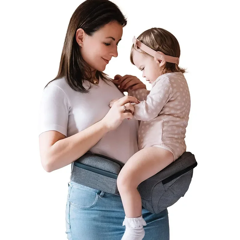 ISO9001 Factory Safety Quality Baby Hip Seat Carrier with Waistband Pocket Portable Baby Carrier