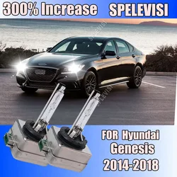 2PCS 6000K Headlight Low Beam HID Xenon Light Bulbs 9V-16V 6000K Pure White For Hyundai Genesis 2014 2015 2016 2017 2018