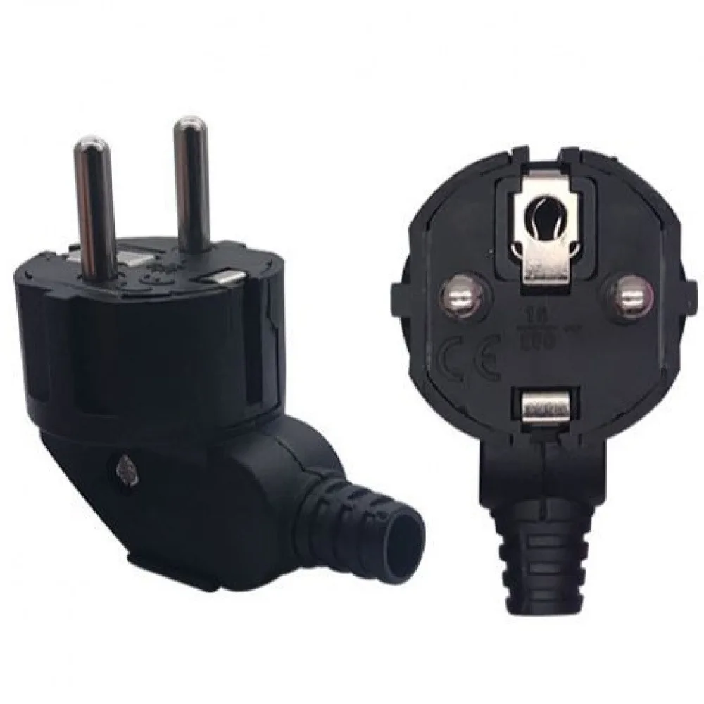 250V 16A EU Adaptor Power Plug Fire-resistant and Flame-retardant Cord Wire Cable Socket Male Assembly Receptacle Connector
