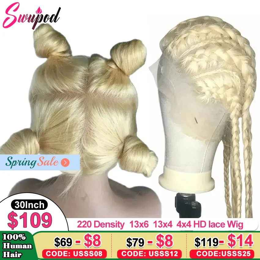 

Real Blonde Full Wigs 100% Human Hair 613 Hd Transparent Frontal Wig Human Hair Glueless Straight Full Lace Wigs
