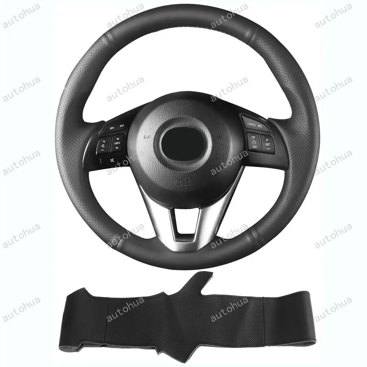 

Steering Wheel Coverfor Mazda 3 2014-2016 Mazda 6 2014-2016 Mazda 2 2015-2017 CX-3 2016-2017 CX-5 2013-2016 for Scion iA 2017