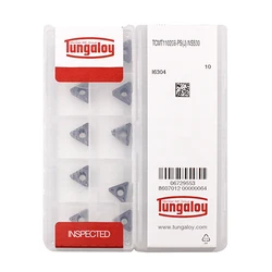 10pcs Tungaloy TCMT TCMT110202 TCMT110204 TCMT110208 TCMT16T304 TCMT16T308 PS NS530 NS9530 AH725 T9225 Carbide Turning Inserts
