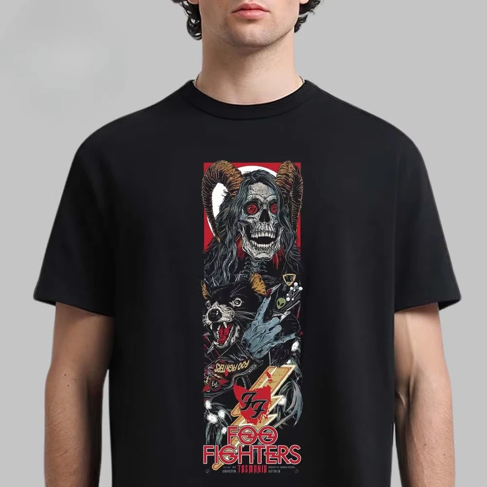 Foo Fighters London 2026 Show Graphic Tee Dark Scientist Rock Poster Streetwear Casual Unisex