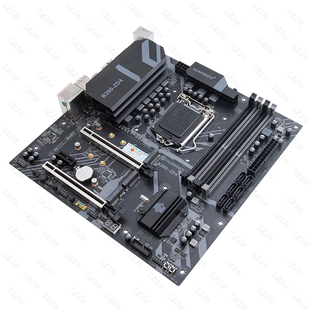 Imagem -03 - Motherboard Grupo Lga 1151 com i5 9400f Ddr4 32gb 2666mhz Suporte dp Hdmi Dvi m2 Nvme Ngff M-atx Huananzhi-b360 Zd4