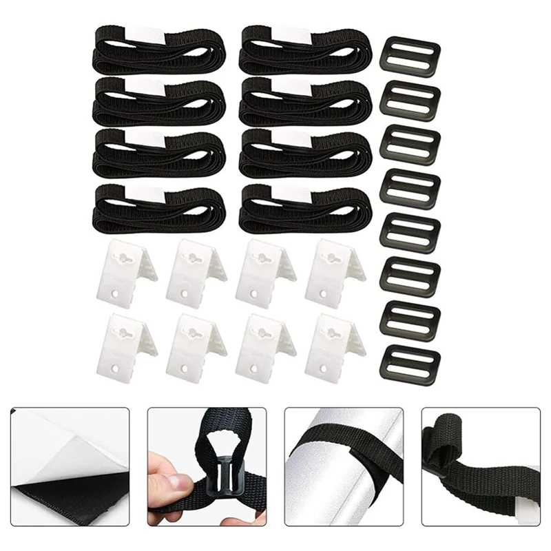 Pool Solar Cover Reel Attachment Straps Kit Solar Blanket Straps Solar Blanket Cover Reels Straps For In Ground Swimming Pool