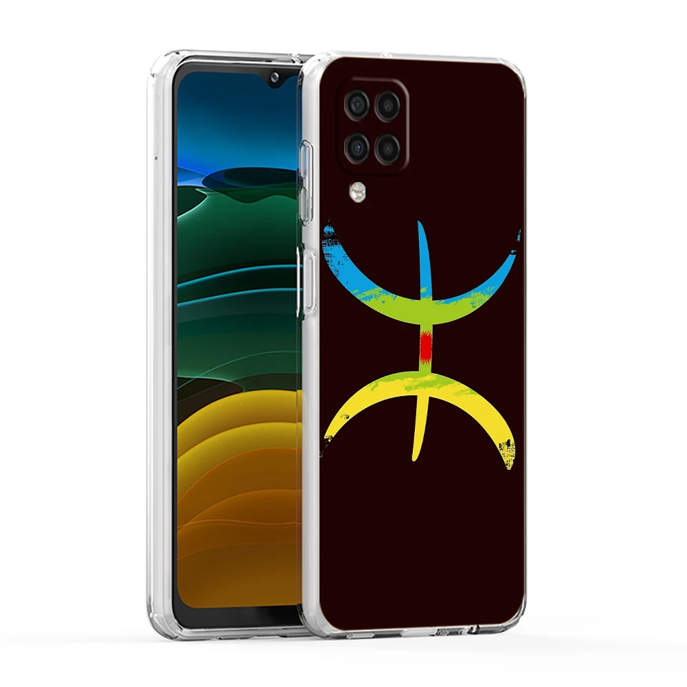 Amazigh Berber Flag Case for Samsung Galaxy A13 A22 A32 A52 A72 A51 A71 A11 A31 A41 A01 A21S 5G Transparent Silicone Shell Capas