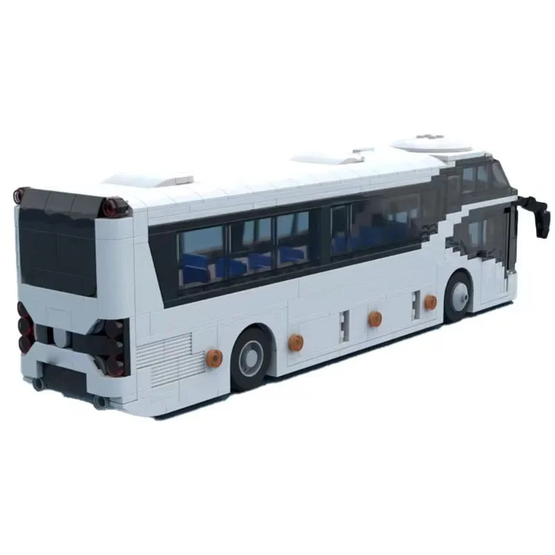 MOC-74640 City Transport Bus Assembly Stitching Building Blocks Model MOC Creative Building Blocks Toys Kids Birthday Toys Gifts