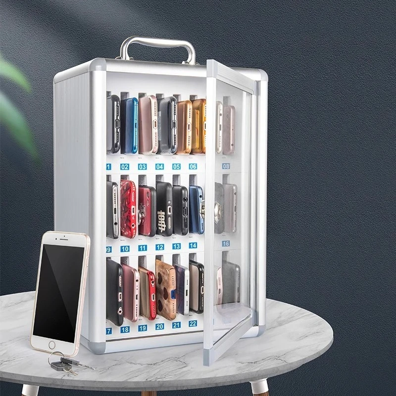 Mobile phone safe deposit box with lock School company Student storage cabinet Storage box Employee mobile phone storage cabinet