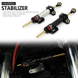 Universal Carbon fiber Motorcycle Damper Steering Stabilize Safety Control For Kawasaki Z750 Z800 Z900 Z1000 ER6N ZX-6R For BMW