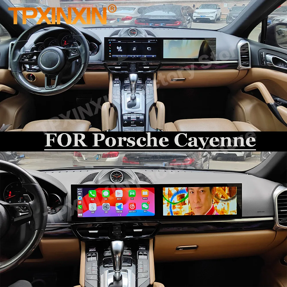 Multimedia Android 13 Screen Car Radio For Porsche Cayenne 2010 2011 2012 2013  2014 2015 2016 2017 GPS Navigation IPS Head Unit