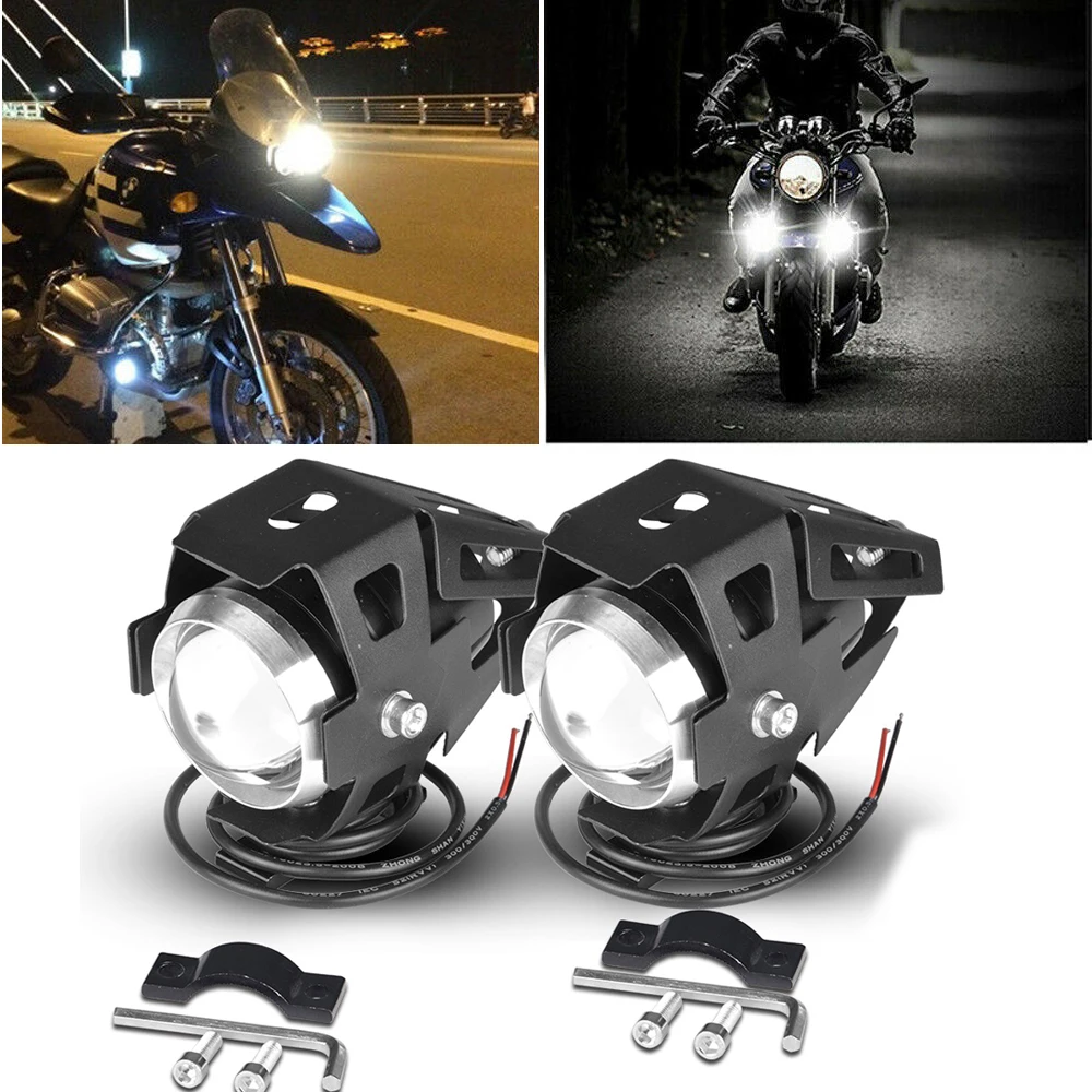 

Motorcycle Headlight Fog Lights Super Bright Additional Spotlights Universal Moto Auxiliary U5 Mini LED Driving Lamp For Honda