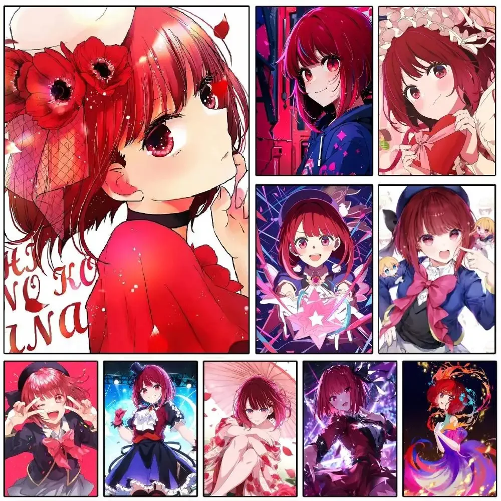 Anime O-Oshi N-no Ko Characters A-Arima Kana Posters HD Print Vintage Wall Art Decor for Home Study Room