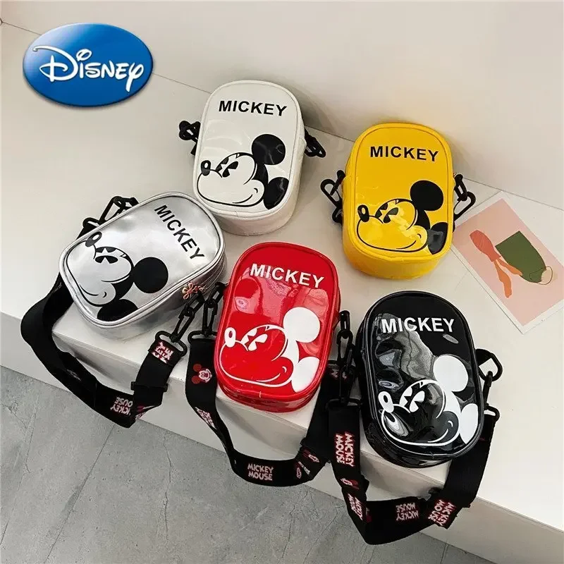 

2025 Disney Children Cross Shoulder Bag Winter Boys Girls Mickey Mouse Fashion Wallet Mini Trendy Cool New Versatile Style Gift