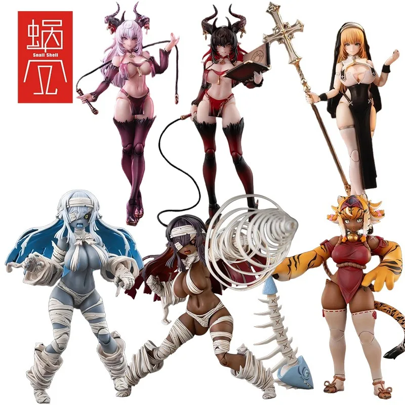 

SnailShell RPG-01-02-03-04 Lustia/Muse Asdo/Grisa/Garu Second Phase Action Figures Snail's Otherworld Adventure Plastic Model