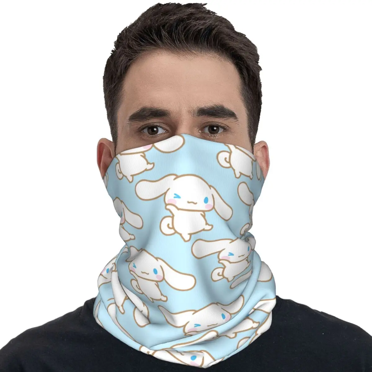 Cinnamoroll balaclava caminhadas acampamento máscaras faciais moda masculina à prova de poeira ciclismo máscara pescoço capa cachecóis