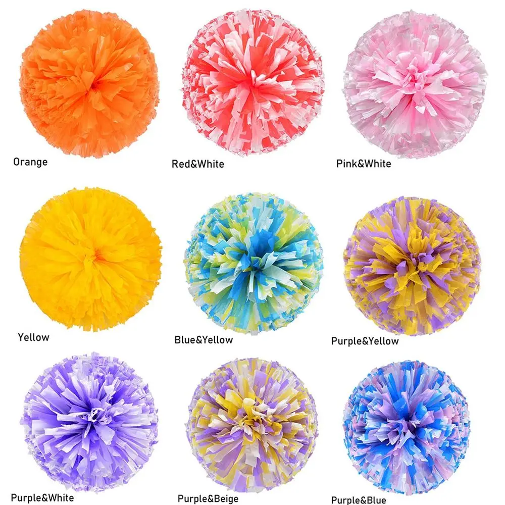 Competition Flower Double hole handle Club Sport Supplies Dance Party Decorator Cheerleader Pom Poms Cheerleading Cheering Ball