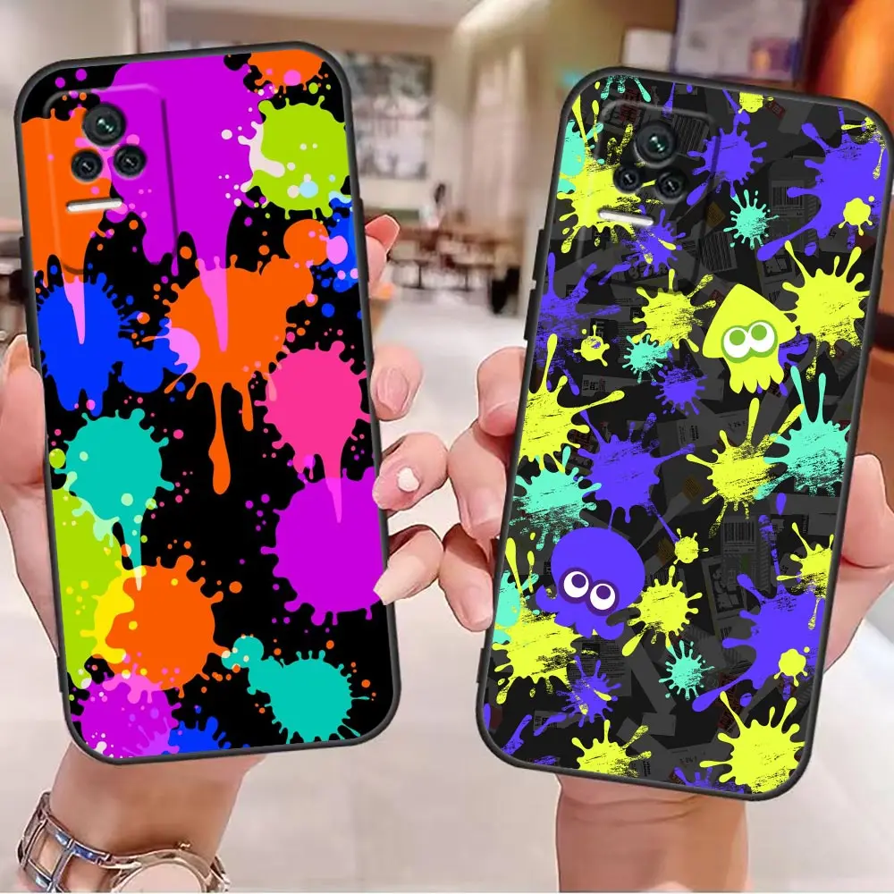 HOT Game S-Splatoon Phone Case For Redmi K60 K50 K40 K30 K20 12C 10 10C 9T 9C 9A 9 8A 8 7A 7 Pro Plus TPU Funda Shell Capa