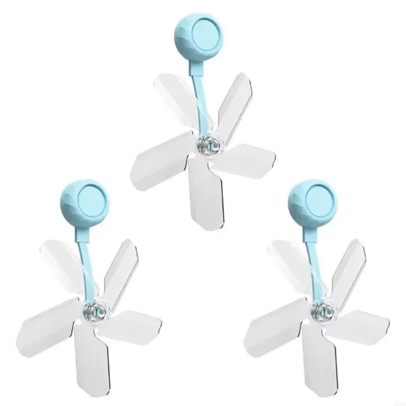 INLIG-Guide Fan Air Conditioning Ventilator 3Pcs Windmill Shaped Suction Cup–Anti-Direct Blowing, Windproof, Energy Saving