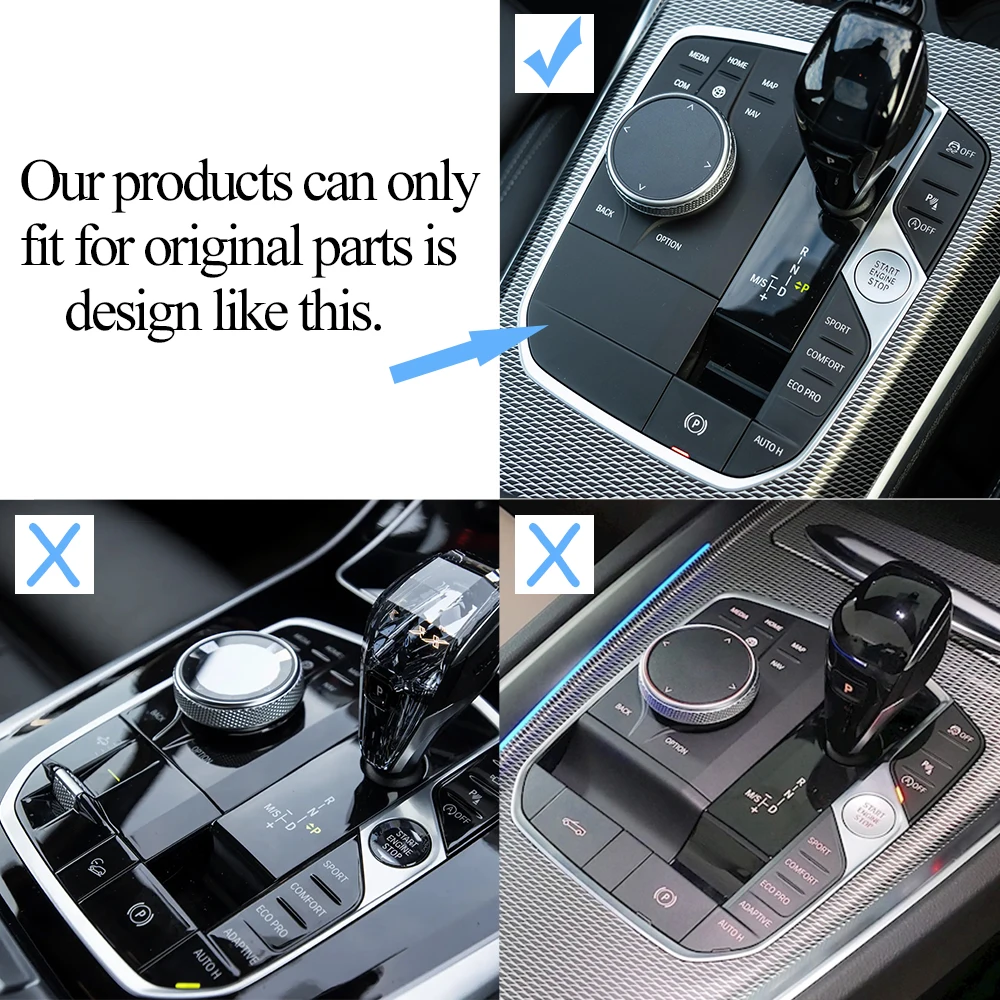 Car Console Gear Shift Lever Storage Box Trim Modification For BMW 2 3 4 X3 X4 X5 X6 Series F40 F44 G20 G28 G29 G01 G05 G07 G08