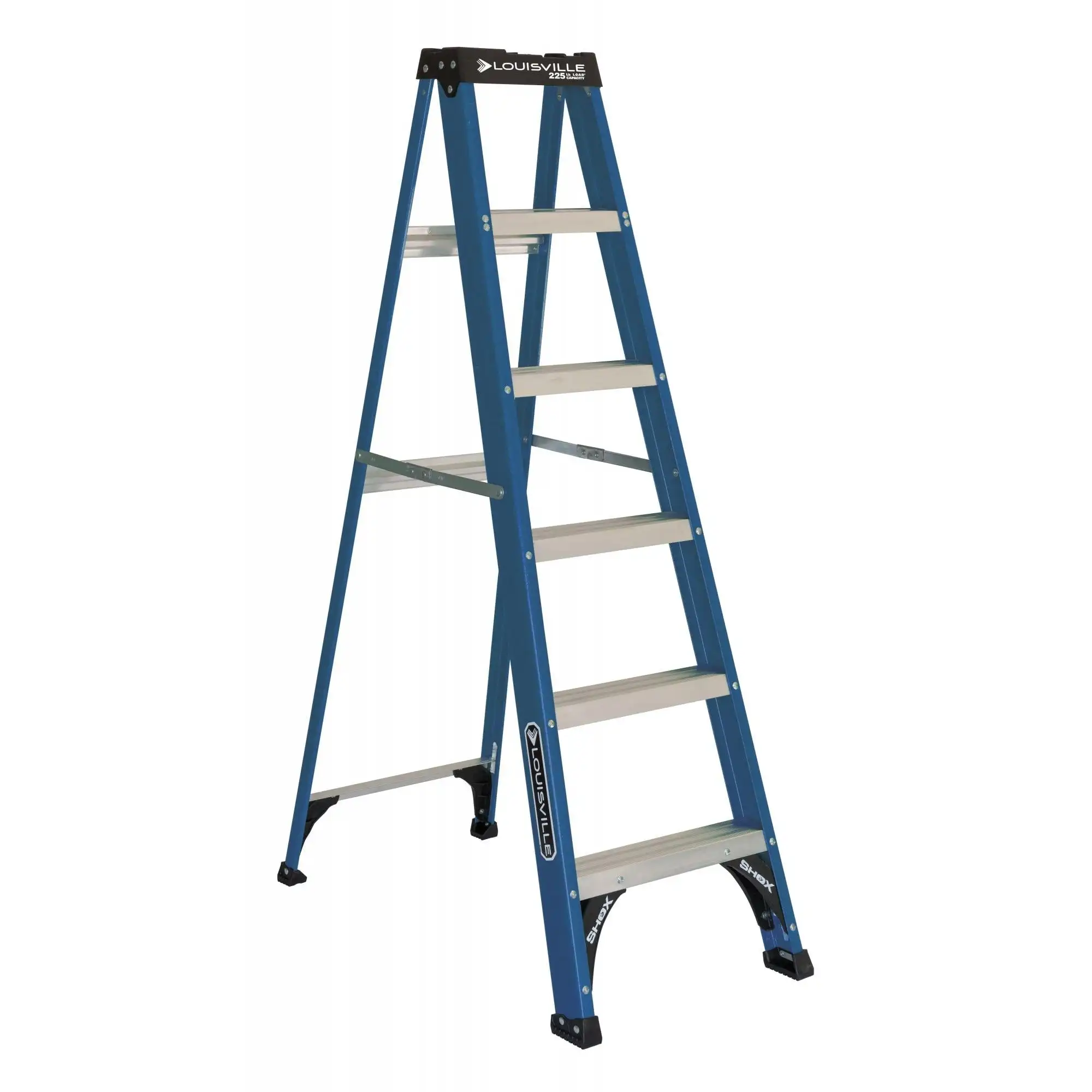 

6 ' Fiberglass Step, 10' Reach, 225-lb, Load Capacity,Provides comfort for legs and standing For replacing light bulbs