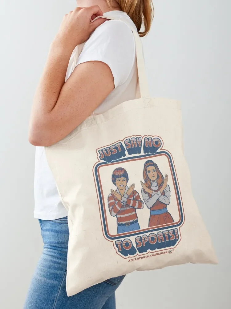 Say No to Sports Tote Bag the tote bag shopper bag woman Reusable bags Woman shopper