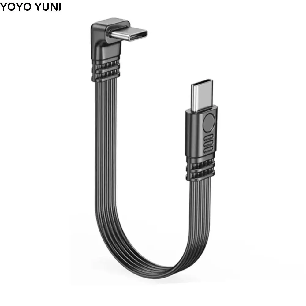 

Type C to Type C USB C Extension Cable 90 Degree 480Mbps Type C Extended Data Line Supports 4k Video 45W Fast Charging