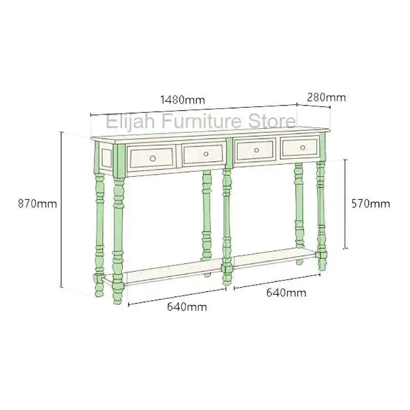 

Modern Design Console Table Luxury Premium Drawers Storage Console Table Entrance Hall Living Room Wohnzimmer Tisch Furniture