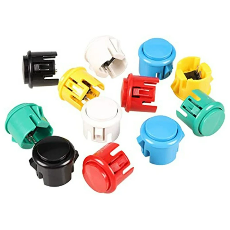 DIY Arcade Joystick Kit Sanwa Stick 5P30 Snap Buttons USB Circuit Board for Gaming PC Coin Operated Games
