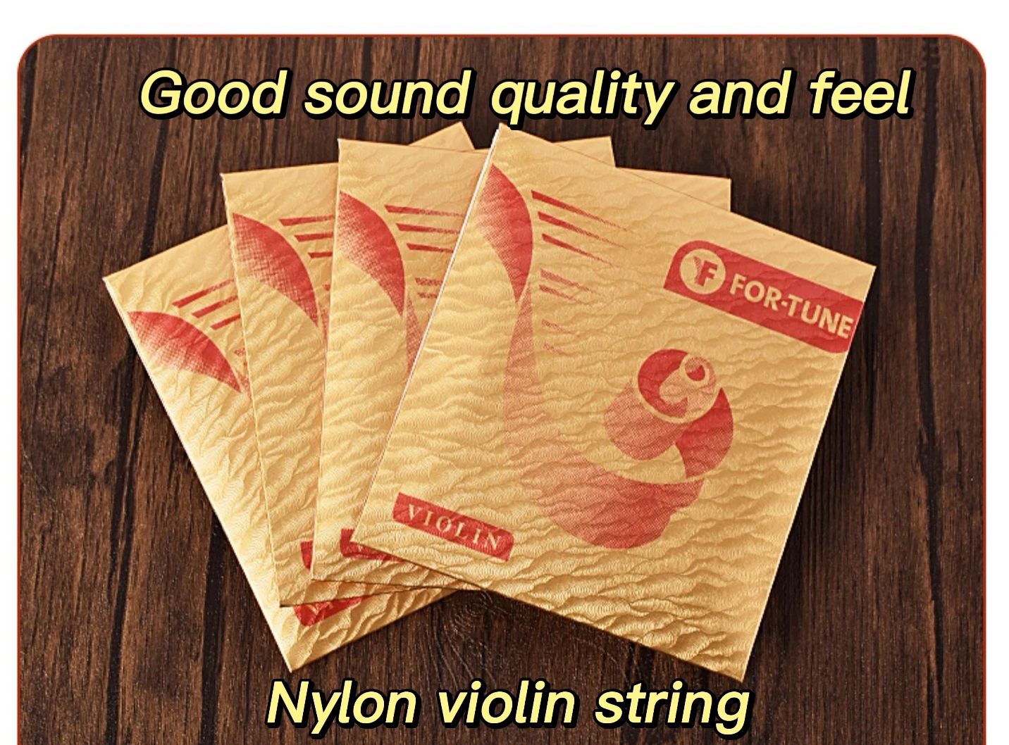 

A set of 4-piece Xinghai violin strings, 4/4 color, full set of advanced professional violin strings