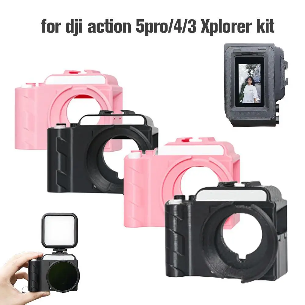 

For Dji Action 5pro/4/3 Xplorer Kit Camera Grip Kit Magnetic Quick-Release Handle For DJI Action Series Cameras