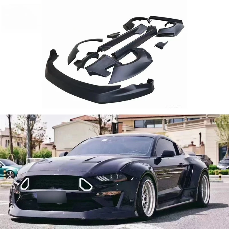 Change the wide body to surround the FRP front lip side skirt eyebrow car parts