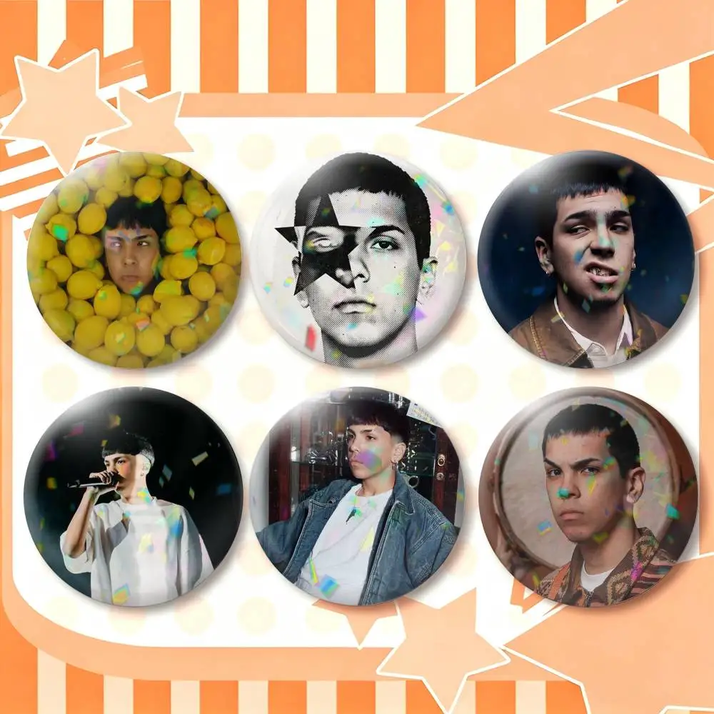 F-Famous Argentine Rapper Milo J  25 32 44 58 75mm Badges Personalized Round Brooches Pins Accessory Gift