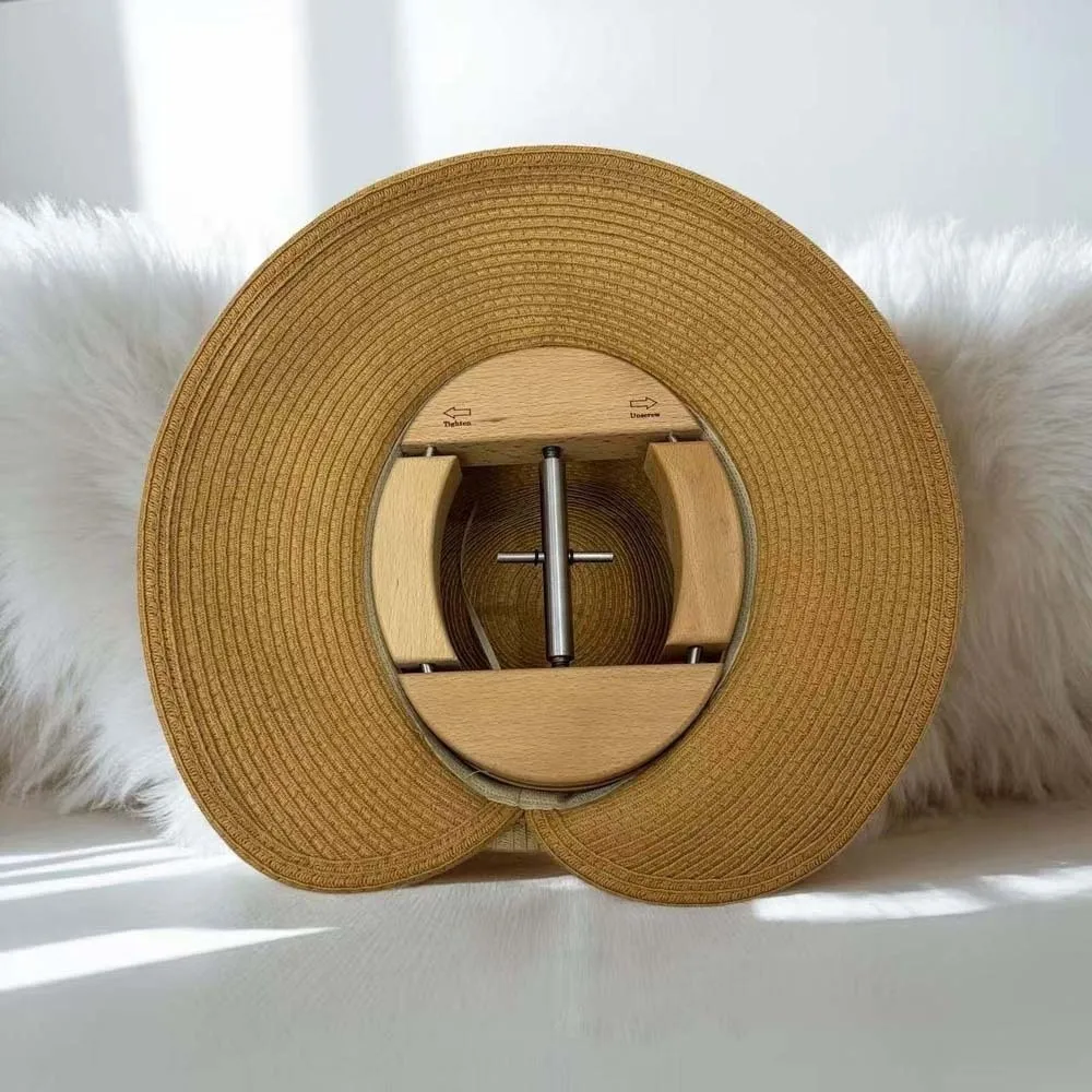 

Compact Hat Stretcher Adjustable Portable Cowboy Baseball Holders Lightweight Cap Inner Support Wooden Hat Holder