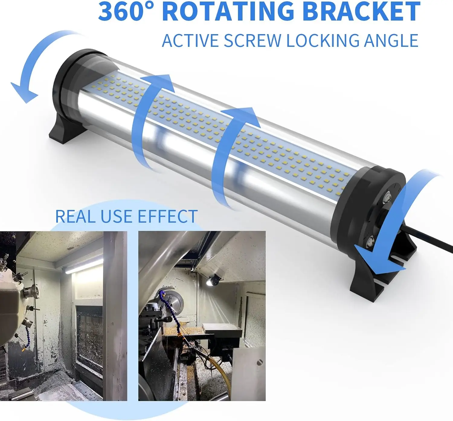 เครื่อง LED ไฟระเบิด IP66 20W หลอดไฟทำงานหลอดไฟแสงอุตสาหกรรมสำหรับเครื่อง CNC 110V ถึง220V