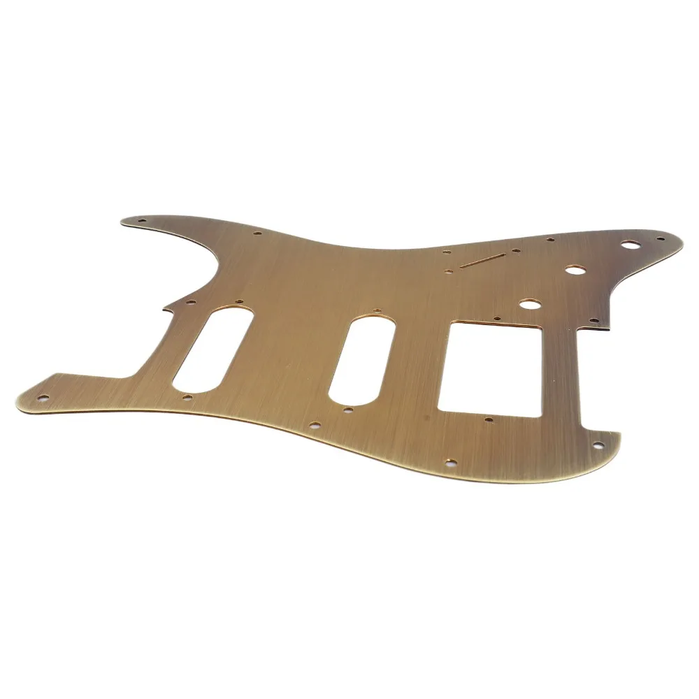 ​HSS Configuration​ ​Guitar Pickguard​ Aluminum Alloy ​Bronze ​Pick Guard ​Anti Scratching​ ​Electric Guitar Scratch Plate​