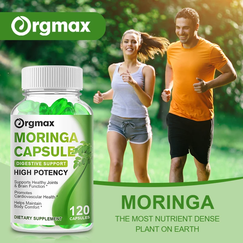 500mg Moringa seed Oil Capsule Multi-Vitamins & Amino acid Supplement Support Brain, Sleep, Immune Nutrition Dietary Supplement