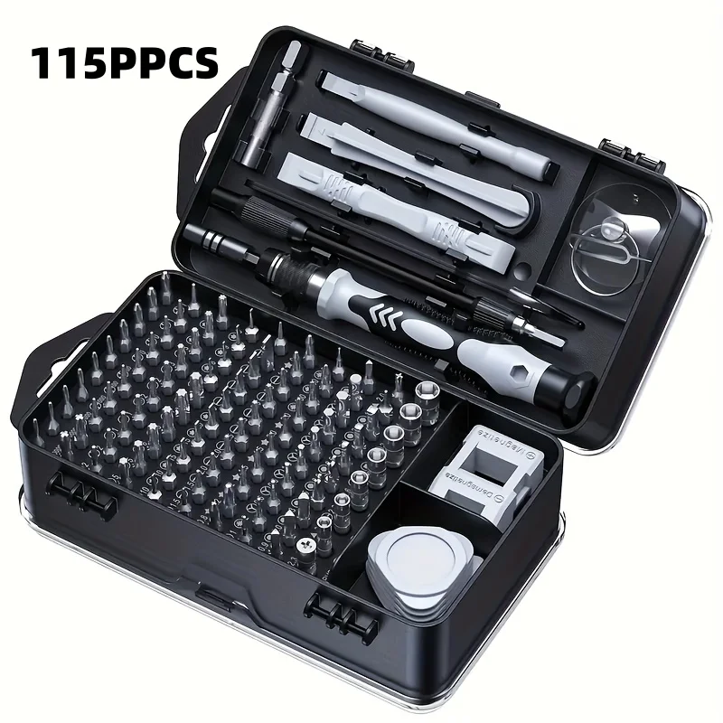 115 in 1 Precision Screwdriver Set Magnetic Repair Tool Kit for Phone Laptop PC Watch Camera Electronic Disassembly Tools
