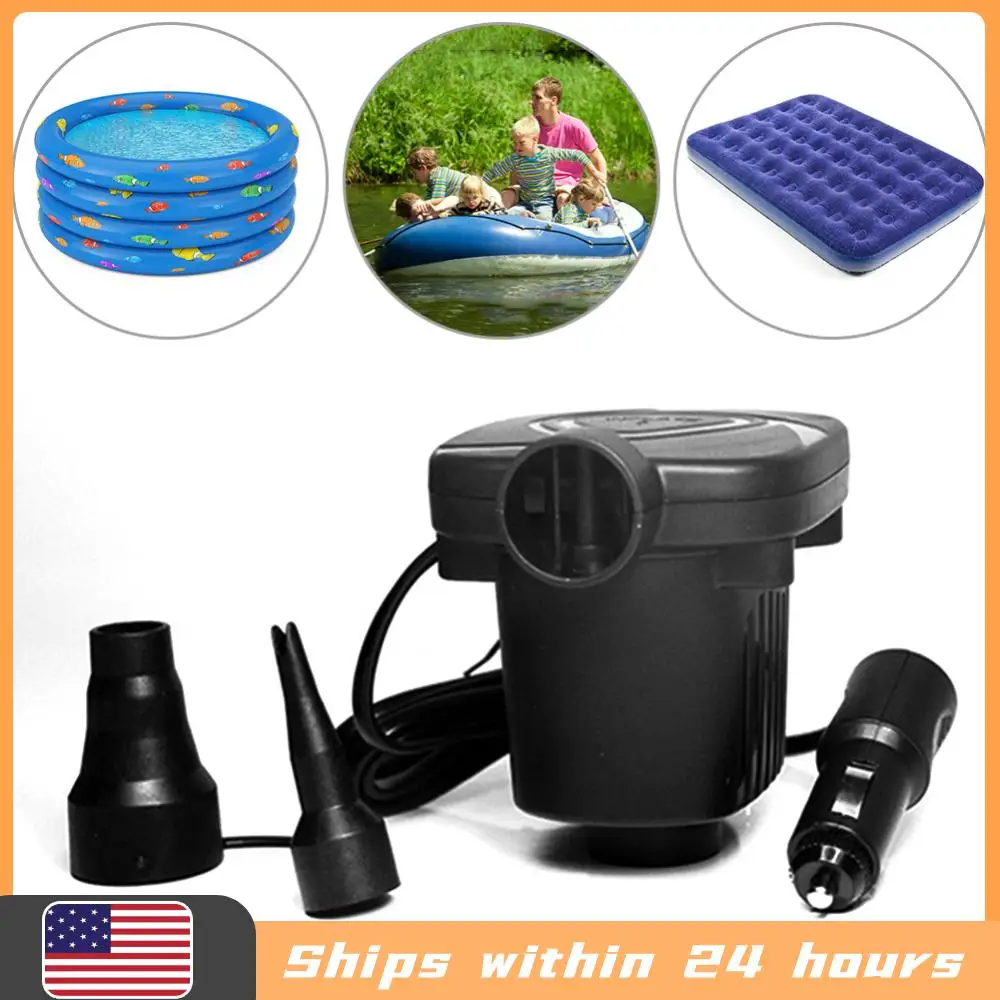 

Легкий электрический насос-воздуходувка для быстрого надувания плавательных кругов, надувных матрасов, бассейнов и плавающих кроватей