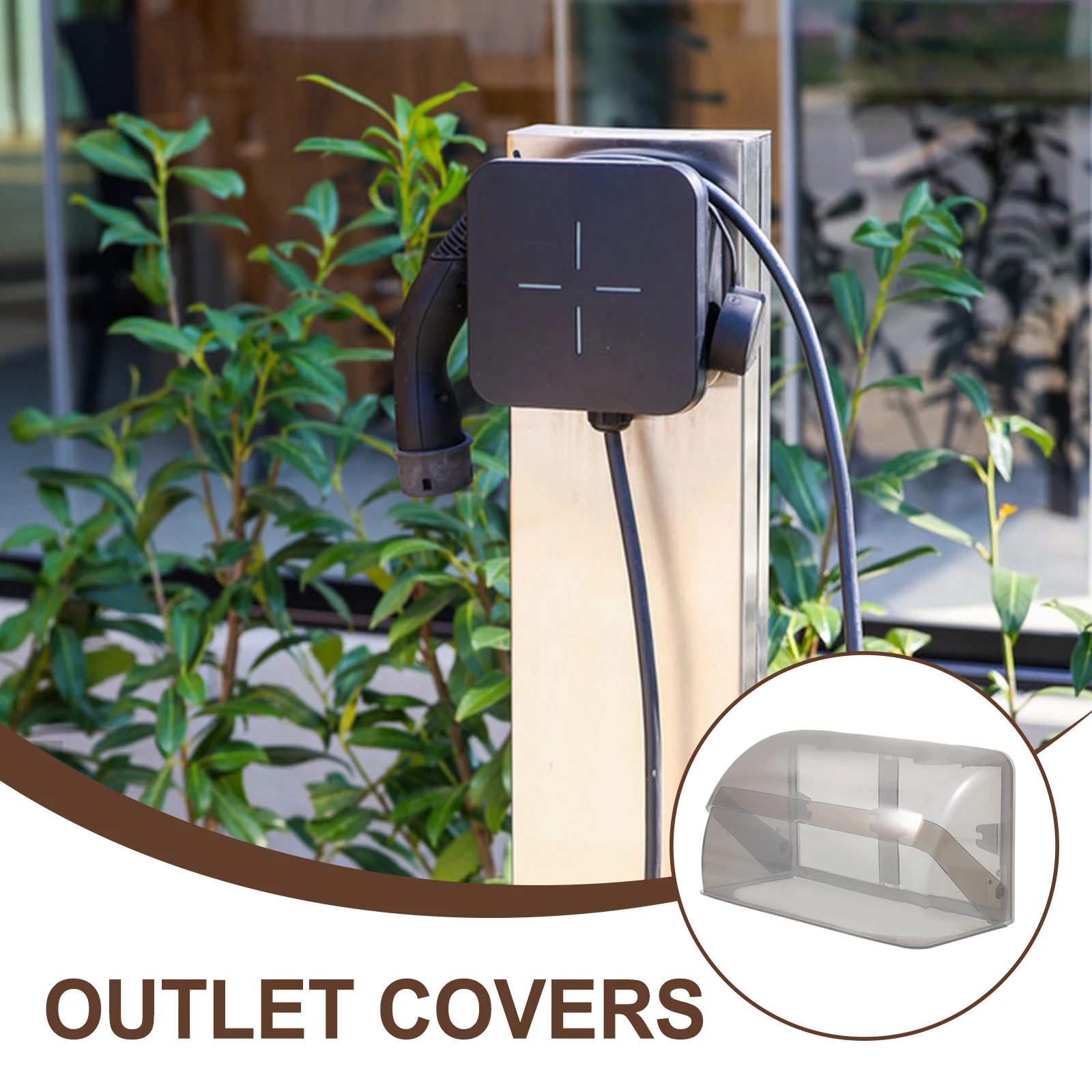 Waterproof Outlet Outdoor Socket Protective Receptacle Cover Ev Station Electrical Box Weatherproof Plug Cover Socket