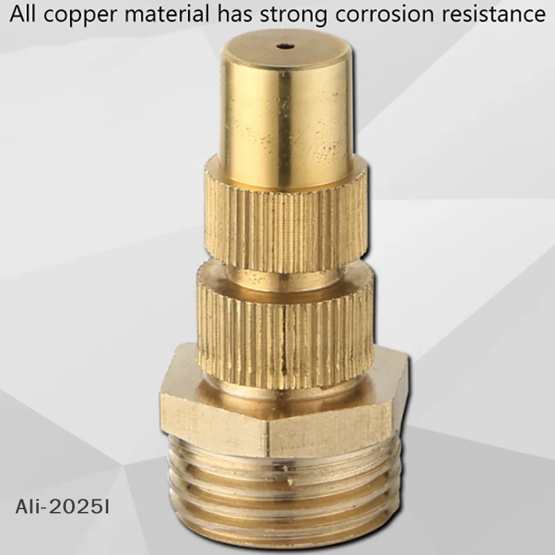 

【I】1/2" Adjustable Brass Misting Nozzles Garden Watering Irrigation Brass Spray Nozzles