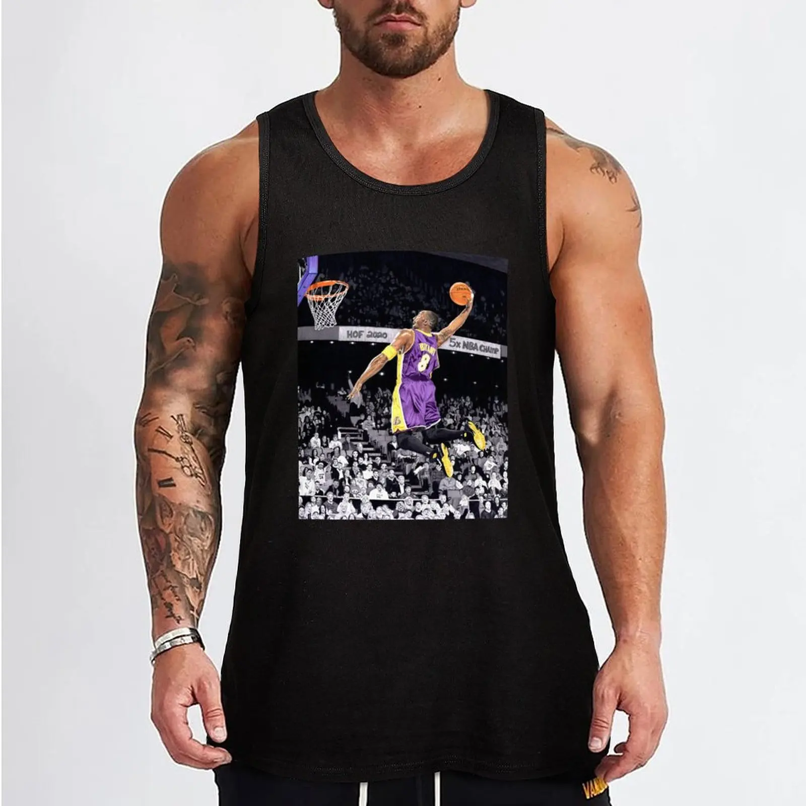 Kobe Black Mamba Bryant Tank Top T-shirt Men's gym Gym T-shirts for men Vest for boy