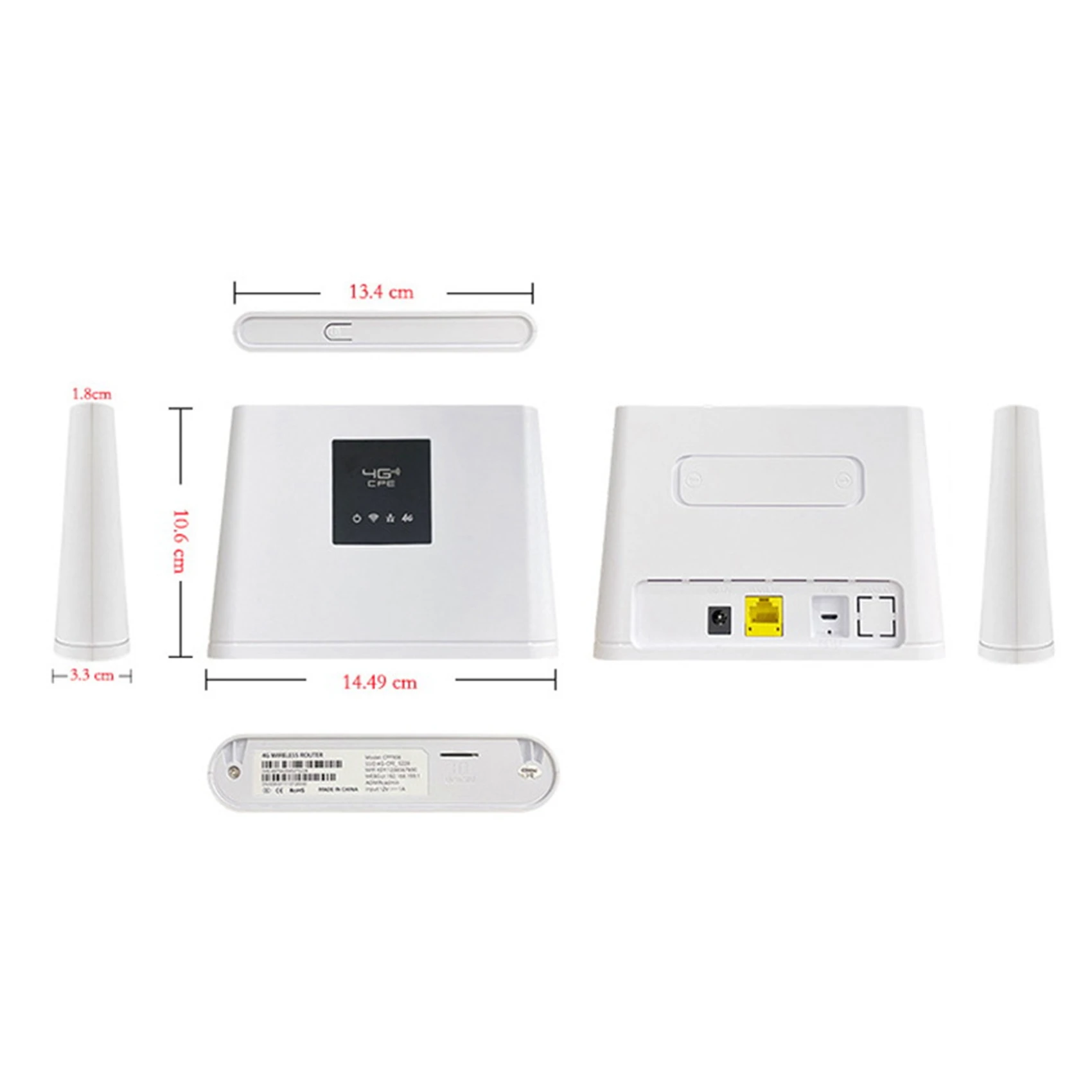 4G Wireless Router 150Mbps Wifi Routers Modem With LAN Port Support SIM Card Mobile Home Wifi Router
