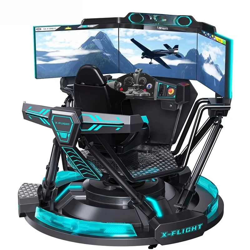 VR Flying Simulator Aircraft Teaching and Training 5D 7D 9D Science Popularization Exercise Equipment Study Simulation Cockpit view 2