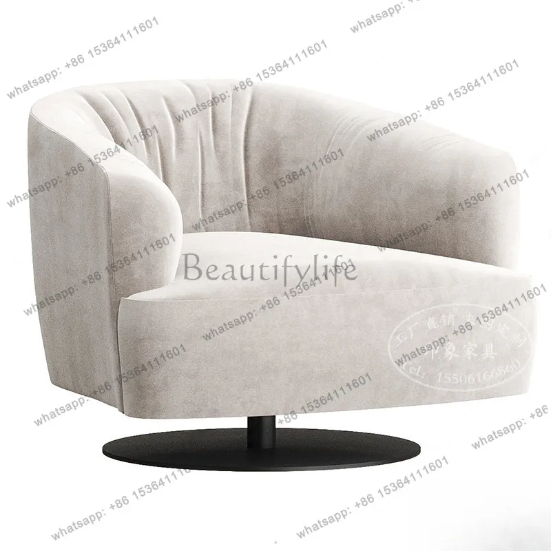 YJ Italian light luxury designer single sofa modern simple balcony living room home leisure chair lazy sofa chair