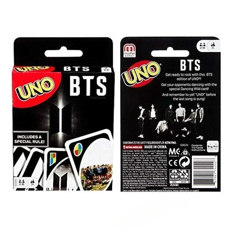 UNO Game BTS playing cards multi-person entertainment party games family parent-child interaction limited edition cards