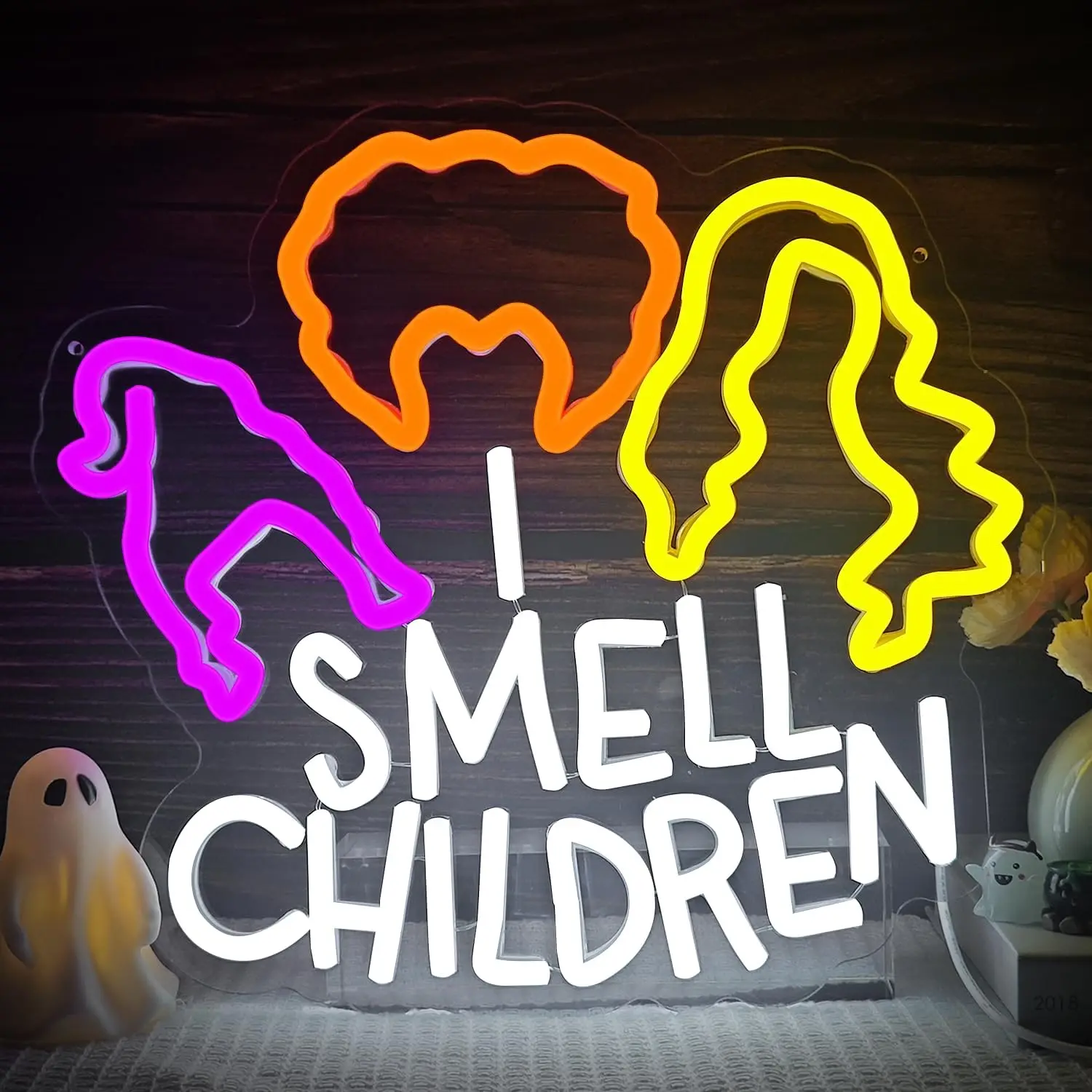 ハロウィンネオンサイン-usb調光式-i-smell-children-ledネオンライト-窓辺-寝室-パーティー-男の隠れ家-ゲームルーム-ホームデコレーション-ギフト
