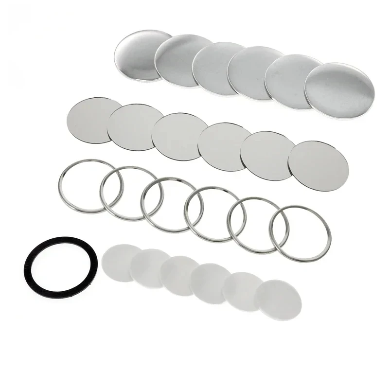 100pcs 58mm DIY Making Mini Tinplate Mirror Supplies Portable Pocket Mini Round Mirror for Button Badge Machine