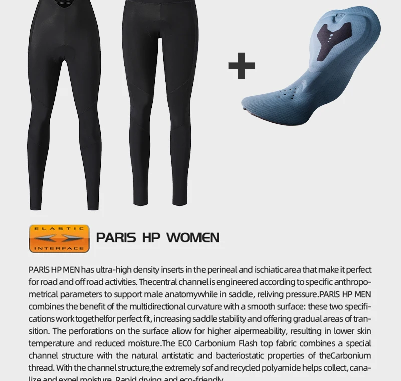 YKYWBIKE Damen Winter-Radträgerhose, Thermo-Fleece, warme lange Hose für Damen, Rennrad-Trägerhose, Fahrradbekleidung – Detail 7