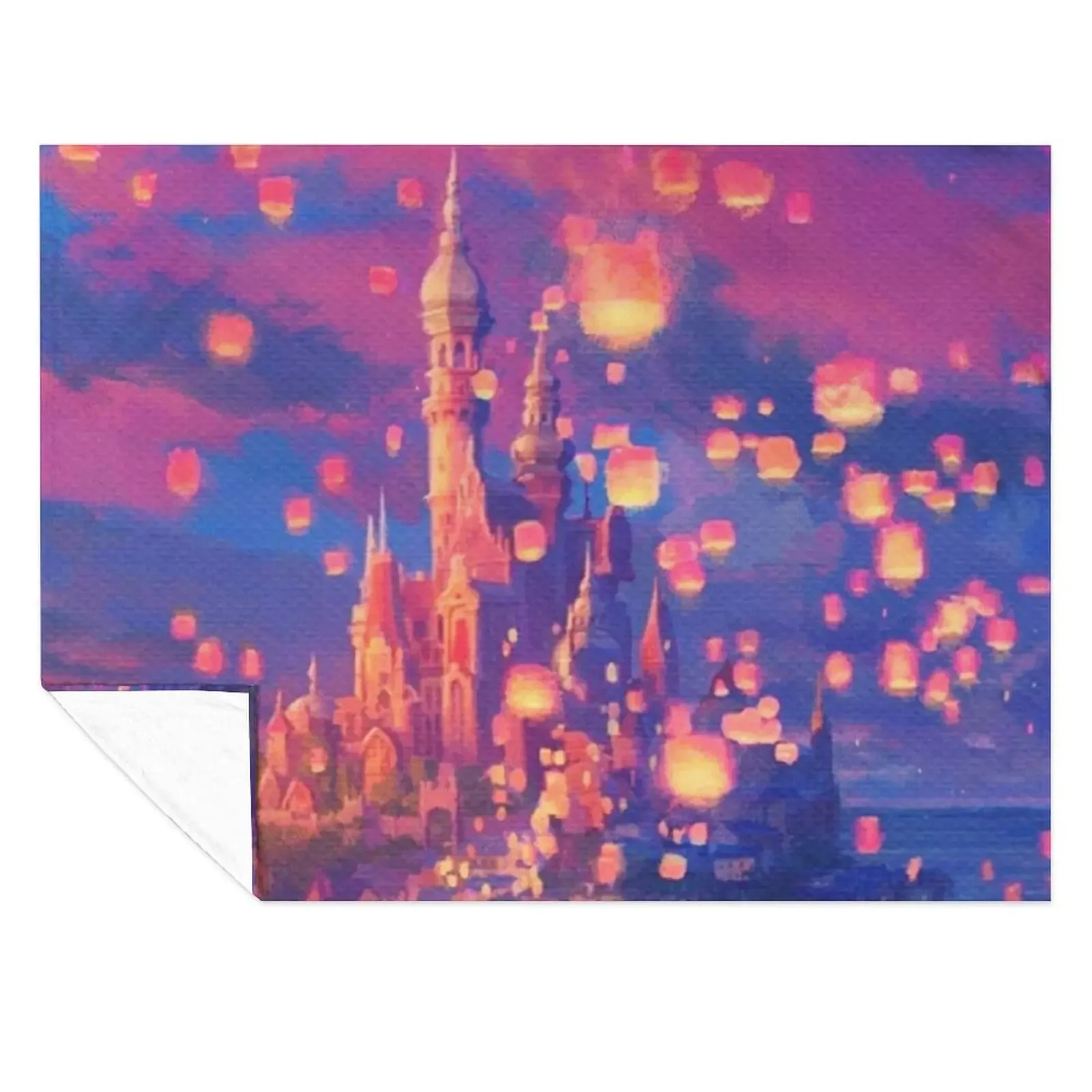 

Lanterns floating Throw Blanket Polar Multi-Purpose Extra Large Throw blankets and throws Blankets
